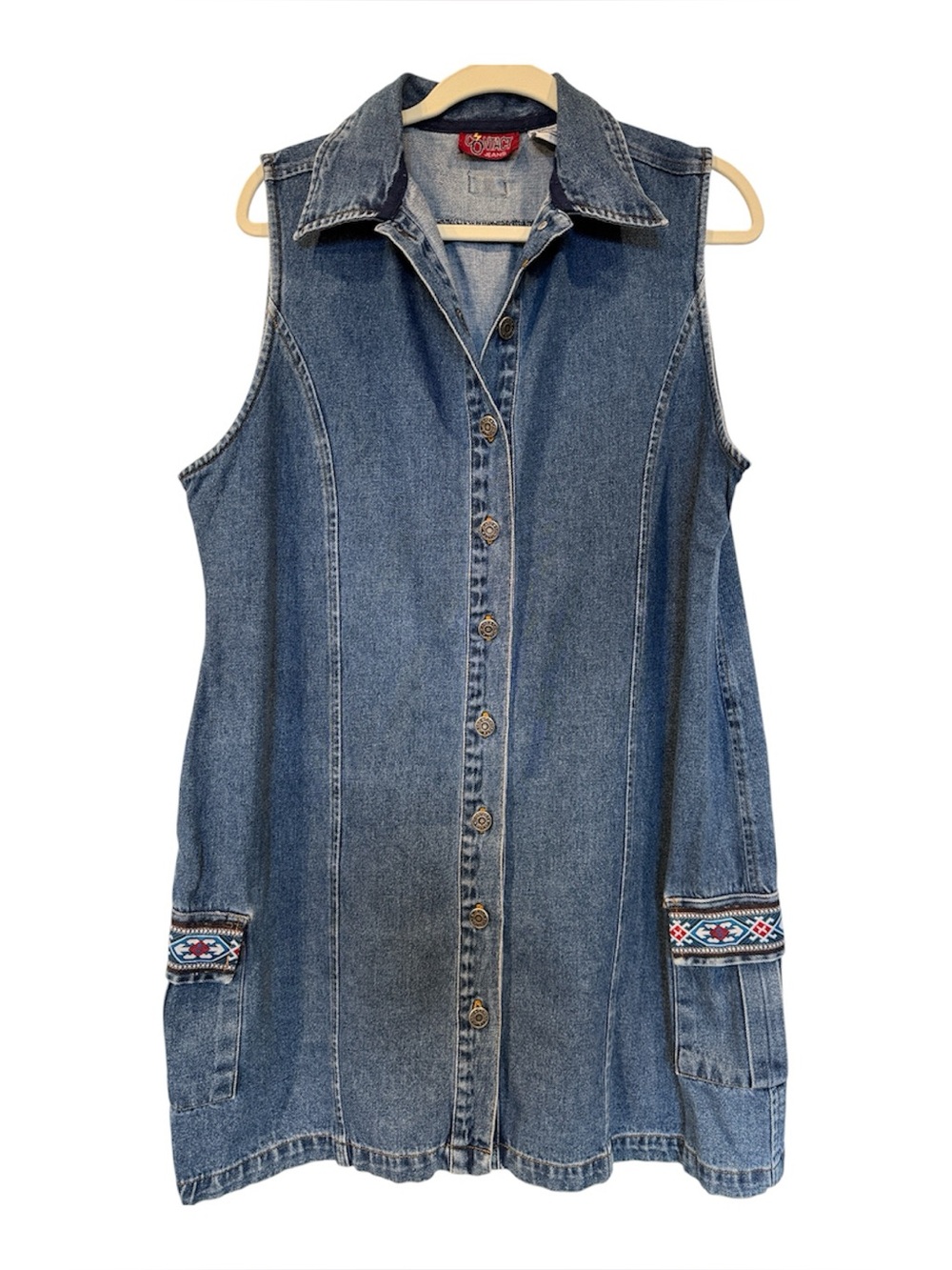 VTG- Contact Jeans Button-Front Dress